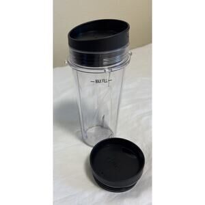 Genuine Ninja 16 oz Single Serve Cup with 2 Lids